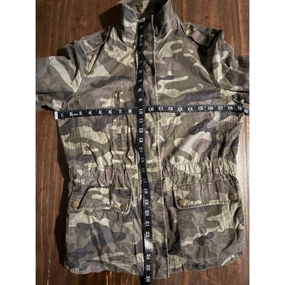 Love Tree Jacket Womens Size M Green ARMY Camo Military Jacket Utility - Picture 12 of 16